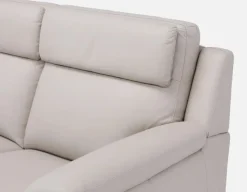 GIRONA 100% leather power reclining left-facing sectional sofa