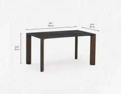 GIULIA modern contemporary dining table 150 cm