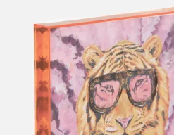 GOLDIE I acrylic shadow box art 45 x 60 cm