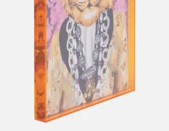 GOLDIE I acrylic shadow box art 45 x 60 cm