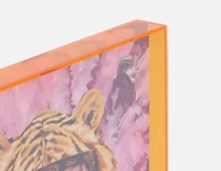 GOLDIE I acrylic shadow box art 45 x 60 cm