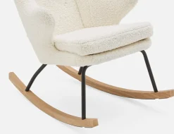 GUYAN faux shearling rocking armchair