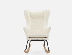 GUYAN faux shearling rocking armchair