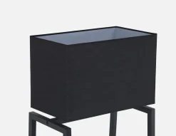 HALDEN standing lamp with 3 tier shelves