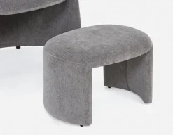 HANCHA modern accent chair with ottoman