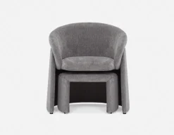 HANCHA modern accent chair with ottoman