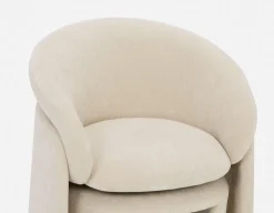 HANCHA modern accent chair with ottoman