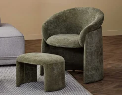 HANCHA modern accent chair with ottoman