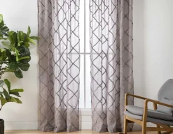 HAWTHORNE set of 2 sheer curtain panels