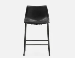 HAYDEN retro-modern counter stool with backrest 61 cm