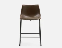 HAYDEN retro-modern counter stool with backrest 61 cm