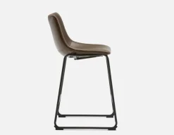 HAYDEN retro-modern counter stool with backrest 61 cm
