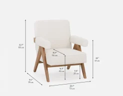 HAZEL midcentury classic accent chair