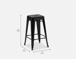HUDSON iron counter stool 67 cm