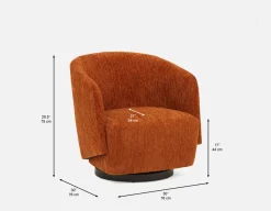 IDA swivel armchair