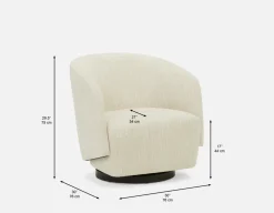 IDA swivel armchair