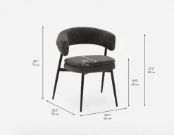 IFRAN modern contemporary dining chair