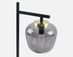 ILLUMI sculptural glass on stem modern table lamp 53cm