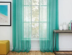 ISLA set of 2 sheer curtain panels