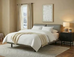 IVY leather king size bed