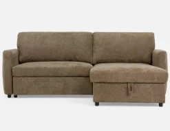 JANICE modern interchangeable storage sectional sofa-bed