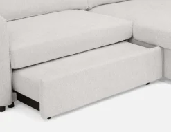 JANICE modern interchangeable storage sectional sofa-bed