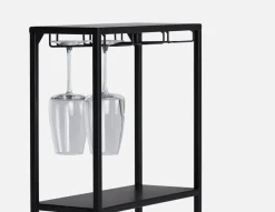 JAZZ contemporary metal wine rack 40x180cm