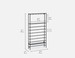 JAZZ contemporary metal wine rack 75x145 cm