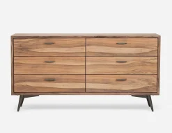 JENSON rosewood 6-drawer dresser