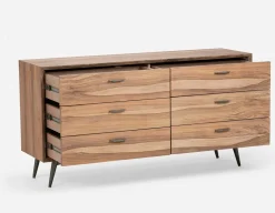 JENSON rosewood 6-drawer dresser