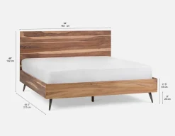 JENSON rosewood queen size bed