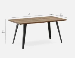 JERRY mid-century modern dining table 160 cm