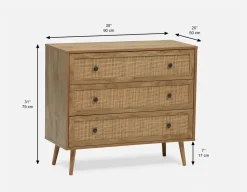 JETT 3-drawer dresser