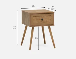 JETT end table with storage