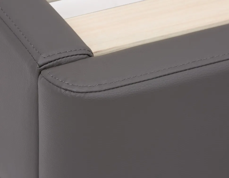 JONNAH leather king size bed