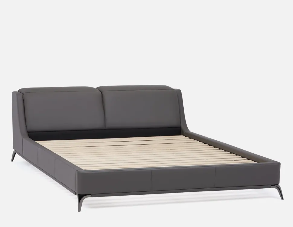 JONNAH leather king size bed