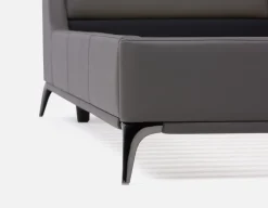 JONNAH leather king size bed