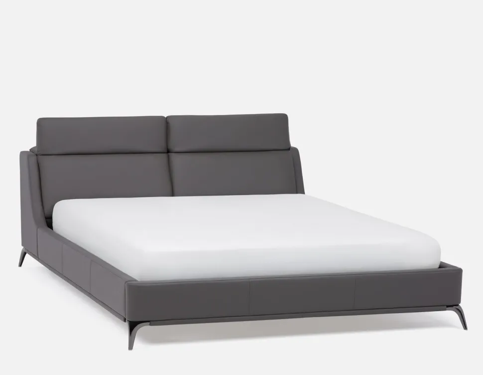 JONNAH leather king size bed