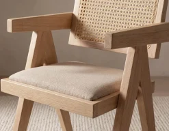JOSS natural rattan dining armchair