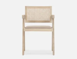 JOSS natural rattan dining armchair