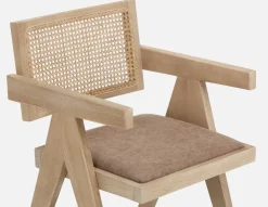 JOSS natural rattan dining armchair