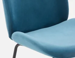 JUDITH contemporary velvet dining chair