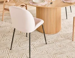 JUDITH contemporary velvet dining chair