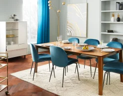 JUDITH contemporary velvet dining chair