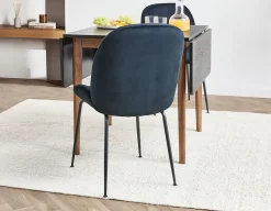 JUDITH contemporary velvet dining chair