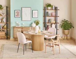JUDITH contemporary velvet dining chair