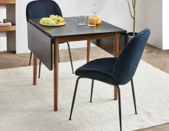 JUDITH contemporary velvet dining chair