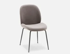 JUDITH velvet bar stool with backrest 78 cm