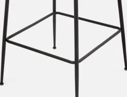 JUDITH velvet counter stool with backrest 68 cm