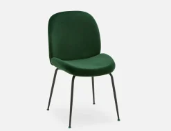 JUDITH velvet counter stool with backrest 68 cm
